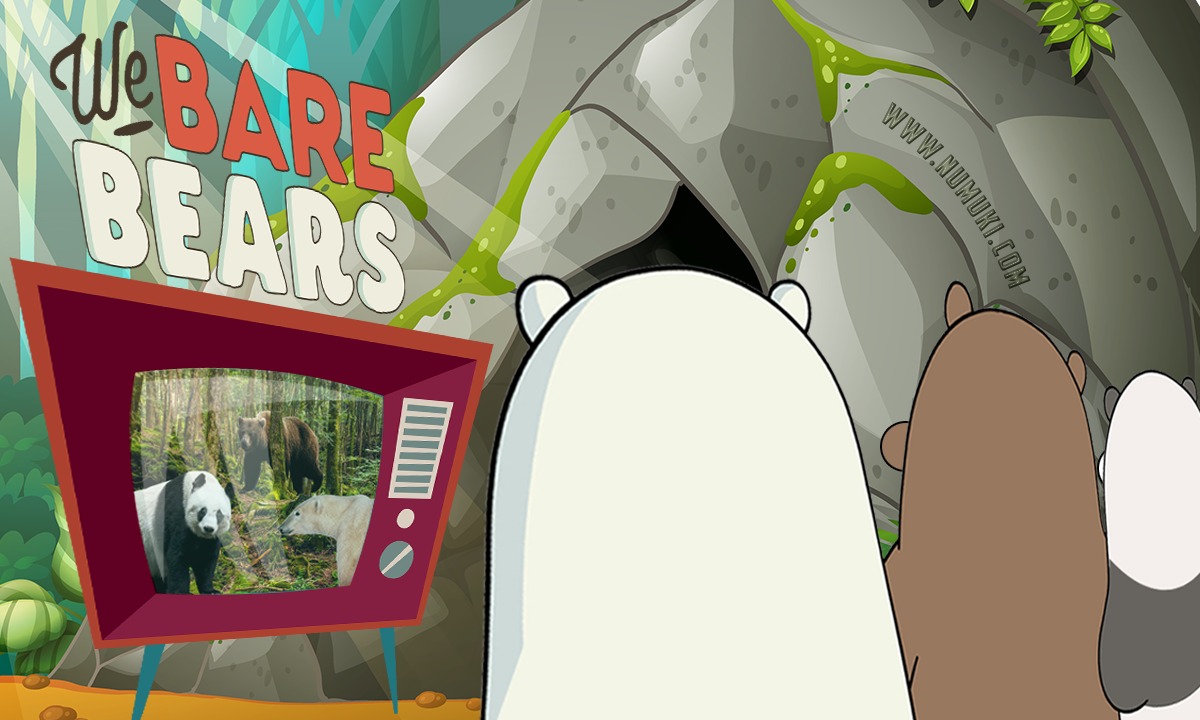 We Bare Bears watching Wild Bears