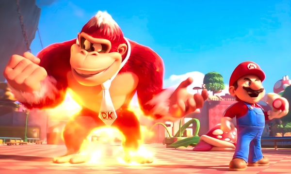 Super Mario Bros. Movie - Donkey Kong vs Mario