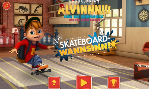 Jogue Alvinnn und Die Chipmunks: Skate Wahnsinn jogo online grátis