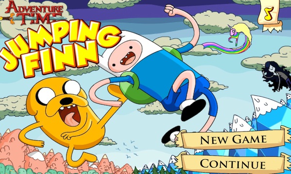 swfchan: Adventure Time - Games - JUMPING FINN - Cartoon Network  (Canada).swf