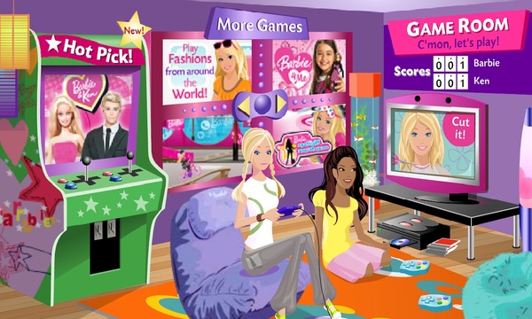 Original Barbie's Game Room