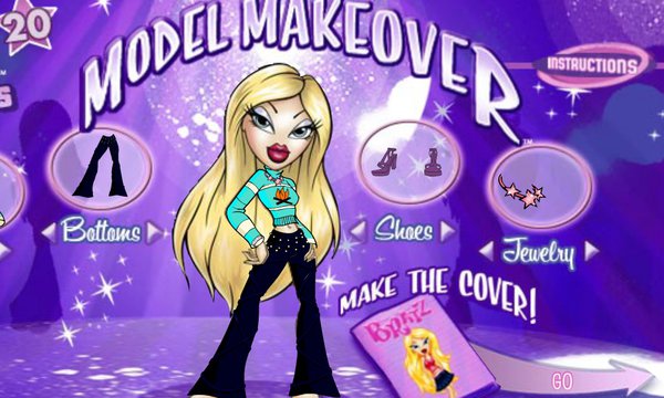 BRATZ MAKEOVER GAME jogo online gratuito em