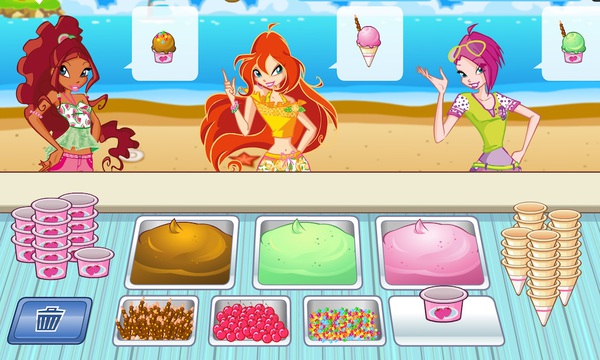 barbie ice cream shop games