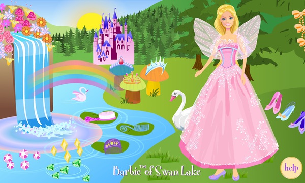 Barbie of Swan Lake: Odette Dress Up