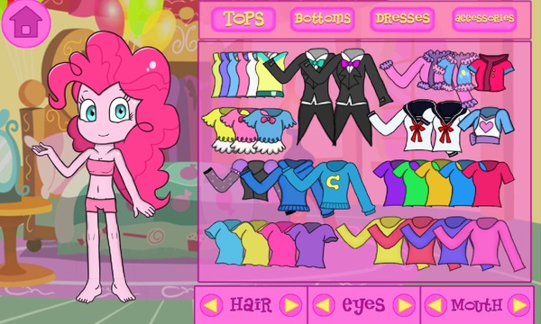 Equestria Girls Pinkie Pie Dress Up