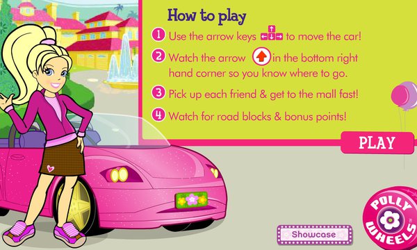 polly pocket mall game