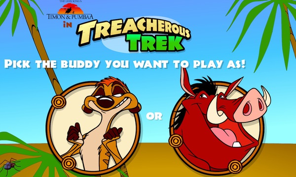 Timon & Pumbaa: Treacherous Trek game