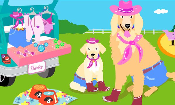 barbie dog game